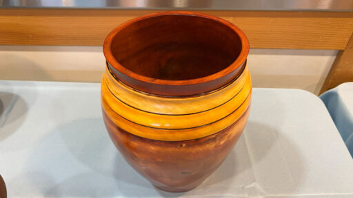 Tom Gaston's Dyed Pot Turned From Podocarpus