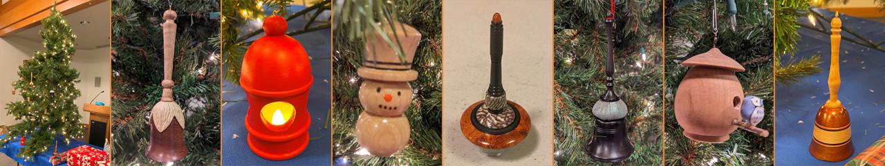 Woodturning projects during WBW meeting on December 20, 2023