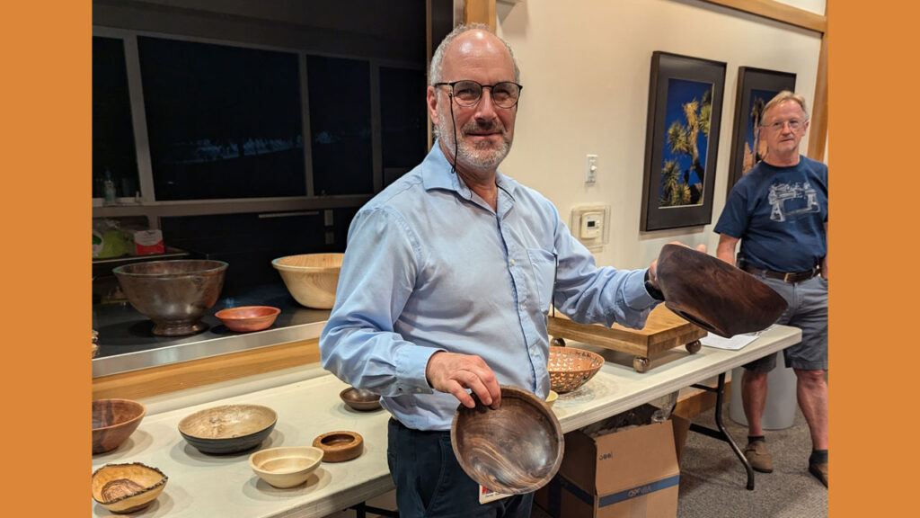 Walnut bowls by Daniel Saal