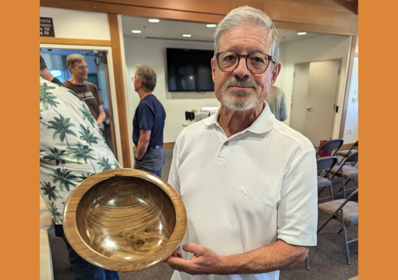 Jerry Galli Turned a Walnut Bowl