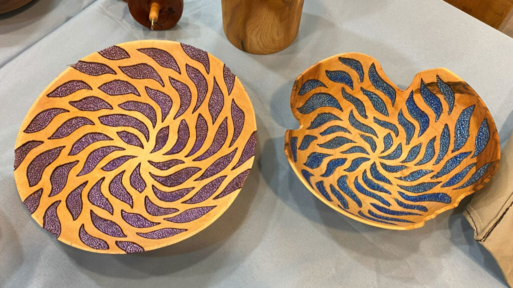 Embellished bowls by Dave Vannier