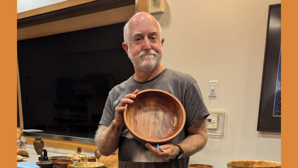 Vic Mintick turned redwood bowl