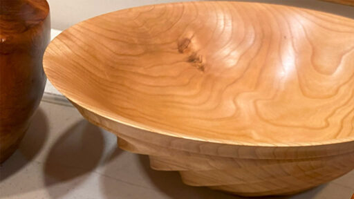 Turned and carved bowl by Brad Bond