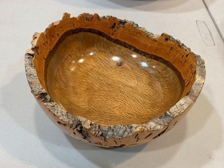 Jerry's bowl turned from cork oak.