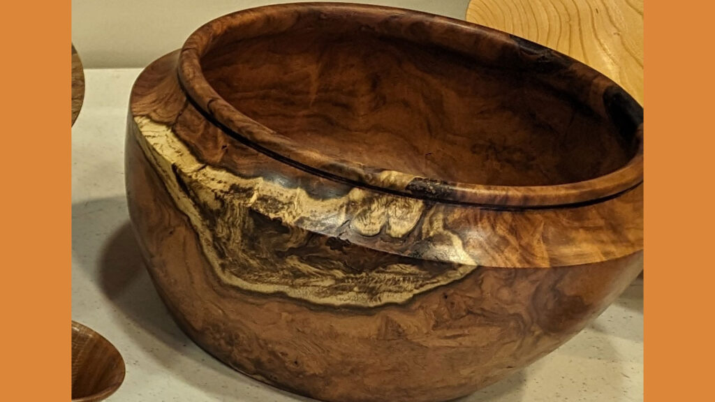 Mistery wood bowl by Tom Gaston